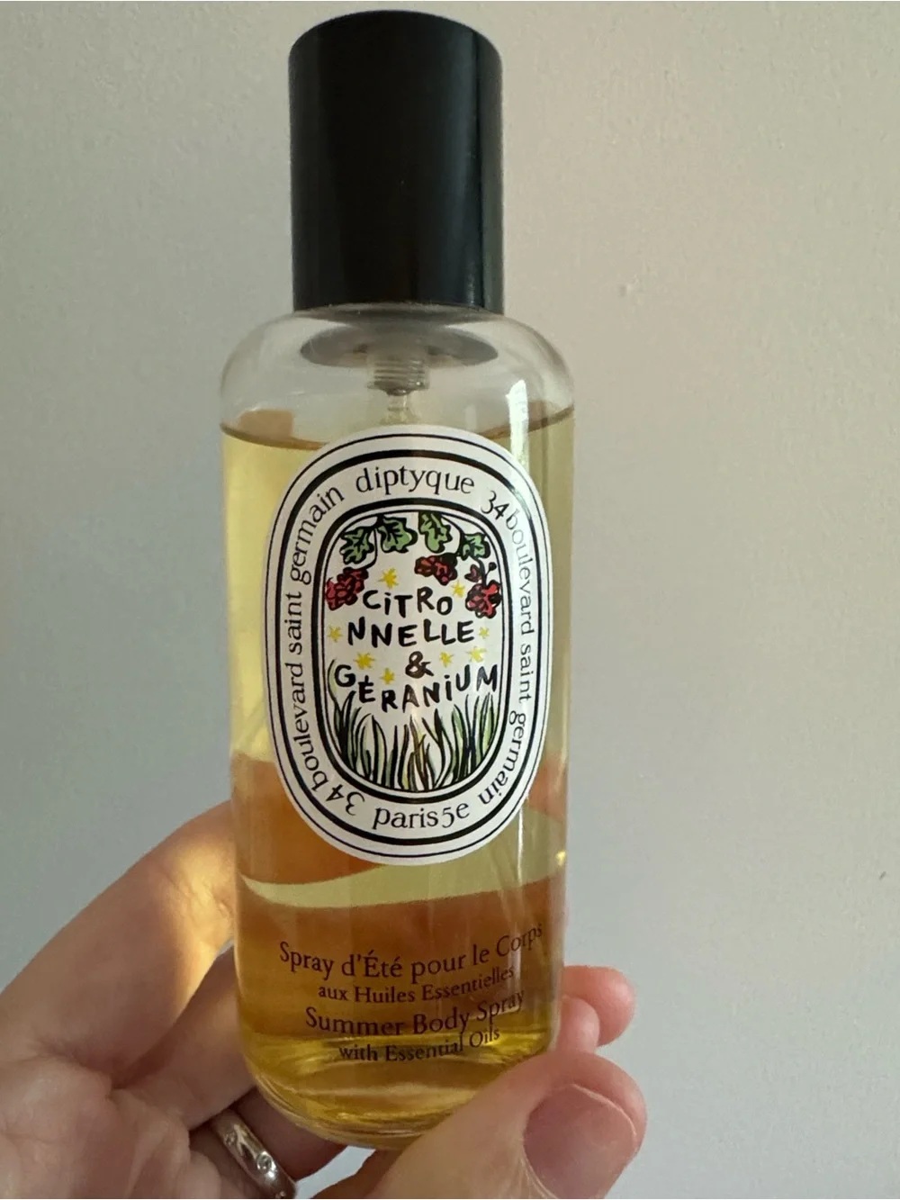 diptyque Citronnelle & Geranium Summer Body spray, 3.4 oz - Picture 2 of 2